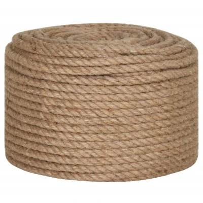 Image of vidaXL Rope 100% Jute 12 mm 100 m