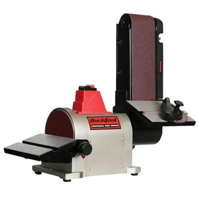Image of BUCKTOOL 500W Bench Belt Sander for Woodworking, 100x914 mm and 150 Disc Sander, Wood with Direct Drive Motor, BD4603