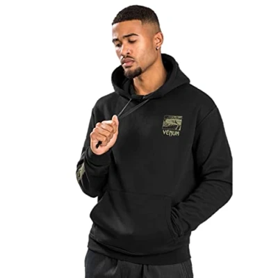 Image of Venum Men&#039;s Fangs Hoody Regular Fit Hooded Sweatshirt, Black, L