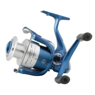 Image of Shakespeare Mach 2 Front Drag Reel 050 Size Blue/Silver, 556 G