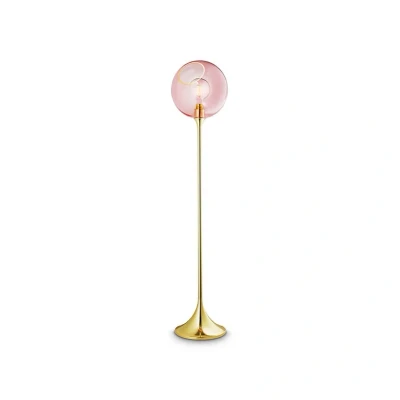 Image of DESIGN BY US Ballroom floor lamp, pink, glass, hand blown, dimmable