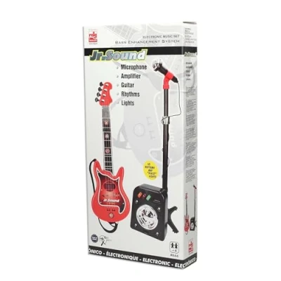 Image of REIG 8431 Guitar And Microphone Set, Red