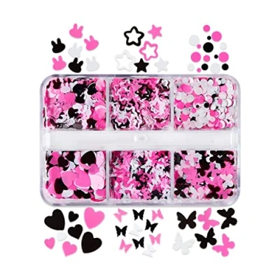 Image of Shiny Rabbits Glitter Resin Fillings Micro Flakes Sequins Epoxy Mold Fillers for DIYJewelry Making Nail Art Decor