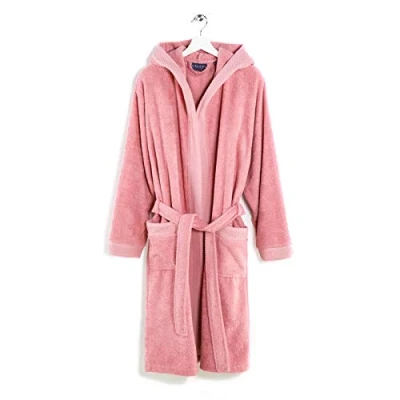 Image of Caleffi Cotton Bathrobe Pink Gim 76339