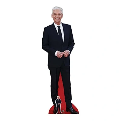 Image of Star Cutouts Ltd CS773 Philip Schofield Lifesized Cardboard Cutout with Free Table Top Height 183cm, Multicolour, Solid, Multicolor, Regular
