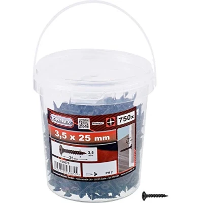 Image of CONNEX B30070 Dry Wall Screws 3,5x25 in Bucket, 3,5 x 25 mm (750 Stück)
