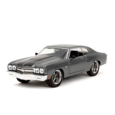 Image of Jada Toys Fast &amp; Furious 1970 Chevrolet 1:24, Metal, Grey (Grey chiné 14)