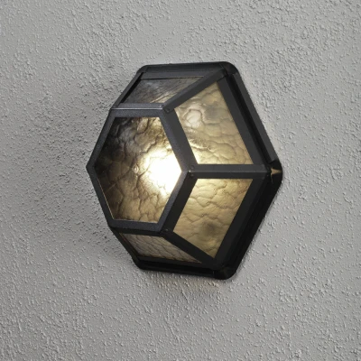Image of Castor Outdoor Classic Wall Lamp Black IP23