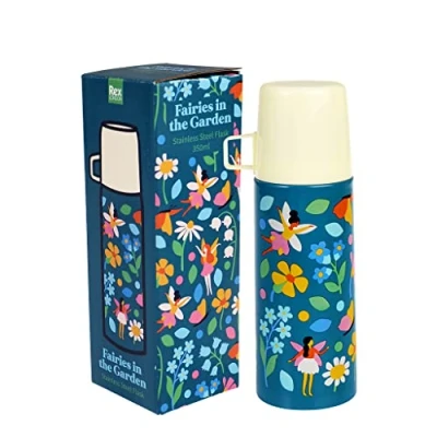 Image of Fairies in The Garden Stainless Steel Flask and Cup 350 ml