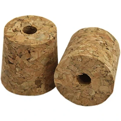 Image of Set of 3 Bored Cork Bungs for Bubbler Airlocks 31mm / 27mm