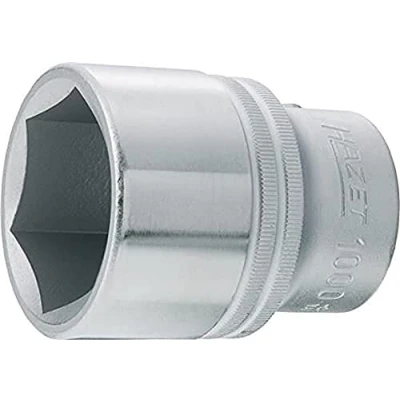 Image of HAZET 1000 38 65 mm 6 Point Hexagon Profile Socket Chrome Plated/Polished