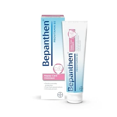Image of Bepanthen Nappy Care Ointment Cream with Provitamin B5 Suitable for Newborns Skin, 100 g (Packing May Vary).