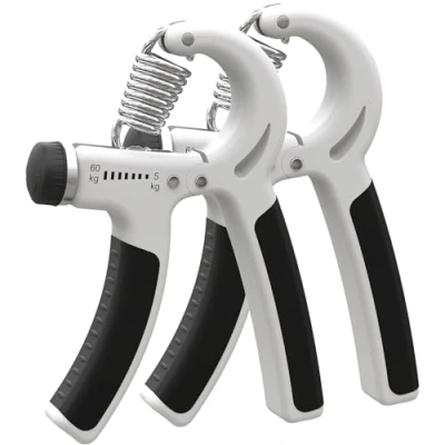 Image of Hand Grip Strengthener Exerciser 5 60 kg 2pcs Adjustable Forearm with Stainless Steel Spring for Strong Wrists, Fingers, Forearm, Hands