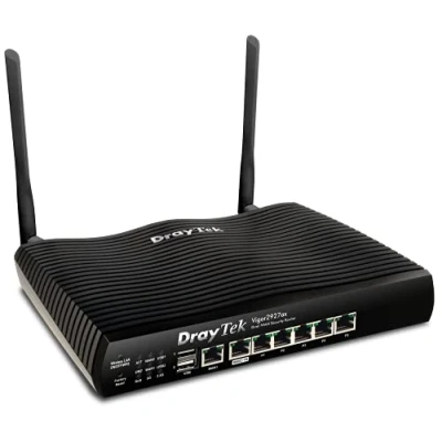 Image of DrayTek Vigor 2927AX Dual WAN Ethernet Firewall VPN Router, WiFi 6 Band Wireless, 5+1 Gigabit LAN Ports, 50 Tunnels, USB Port For 3g/4g Failover, Multi Connectivity, Ideal Business.