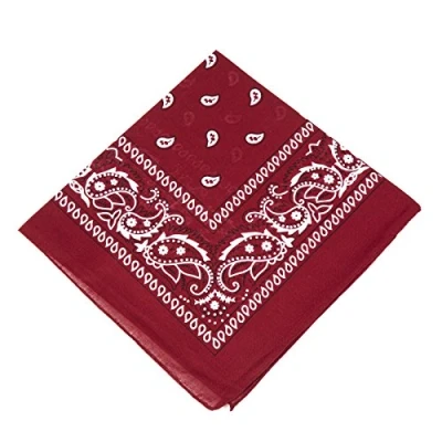 Image of [UK SELLER] Men&#039;s/Women&#039;s Bandana Head Scarf Neck Scarves Paisley 100% COTTON (maroon)