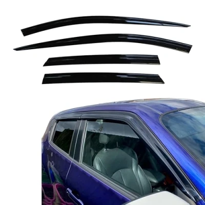 Image of AUTO CLOVER Wind Deflectors Set for Nissan Juke 2010 2019 (4 pieces)