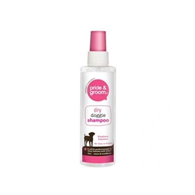 Image of Pride &amp; Groom Dry Doggie Shampoo Spray Raspberry 200ml