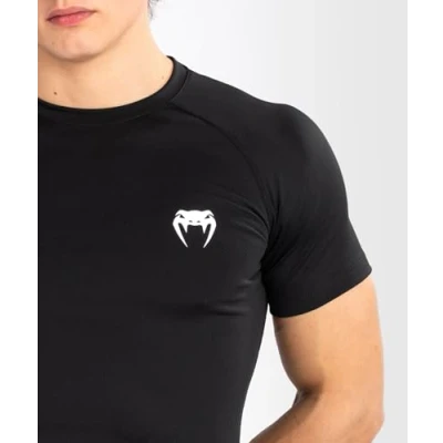Image of Venum, Contender Short Sleeve Rashguard, Men&#039;s, M, Black/White
