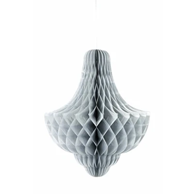 Image of Talking Tables Decadent Dec&#039;s Silver Giant Honeycomb Bauble, 20&quot;,