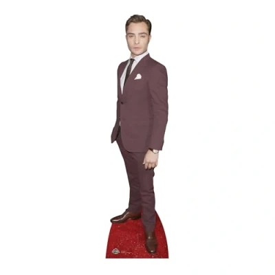 Image of Star Cutouts Ltd Ed Westwick 175cm Lifesize Cardboard Cutout, Multicolor, Regular