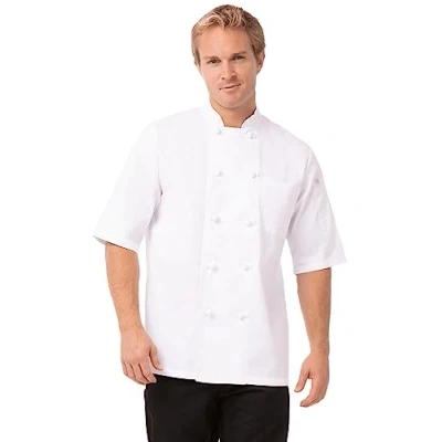 Image of Chef Works B658 L Tivoli Unisex Chefs Jacket, Large, White