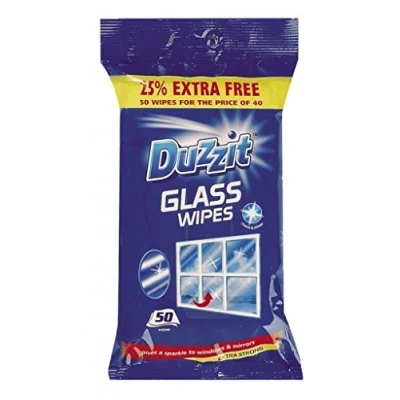 Image of Duzzit Glass Window Mirror Cleaning Wipes by