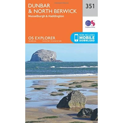 Image of Explorer 351 Dunbar &amp; North Berwick Map With Digital Version