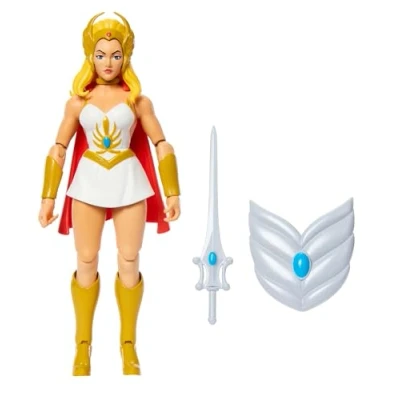 Image of Masters of the Universe Origins Action Figure She Ra Cartoon Collection, 5.5 inch 1980s TV Heroine, Princess Power Detailed Design &amp; Accessories, JBM76