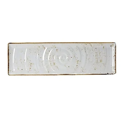 Image of Steelite VV460 Craft Melamine GN 2/4 Rectangular Platter, White