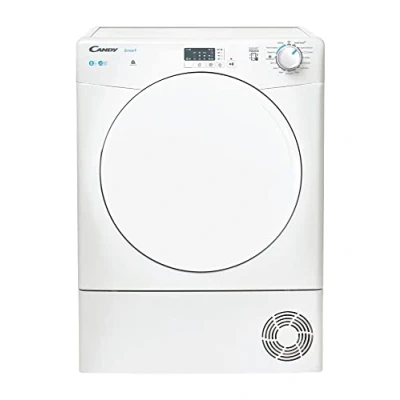 Image of Candy Smart CSEC8LF 8Kg Capacity Freestanding Condenser Tumble Dyer, Sensor Dry, enabled, 14 Programmes, White