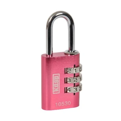 Image of Kasp Aluminium Combination Padlock 30mm Pink