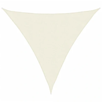 Image of vidaXL Sunshade Sail Oxford Fabric Triangular 5x5x5 m Cream