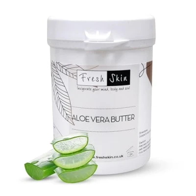 Image of Freshskin Beauty LTD 250g Aloe Vera Butter Barbadensis Leaf Juice, Cocos Nucifera Oil Cosmetic Grade