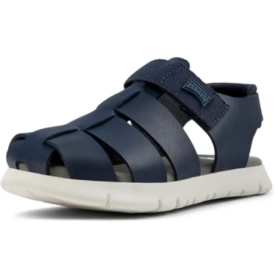 Image of Camper Oruga Unisex Sandals for kids, Size: 4, Dark blue Leather and textile