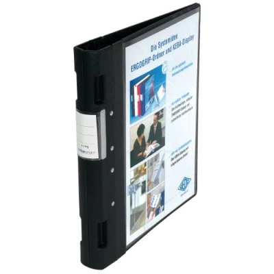Image of Wedo 05815001 Ergogrip Folder A4 40 mm 4 Rings Black Plastic