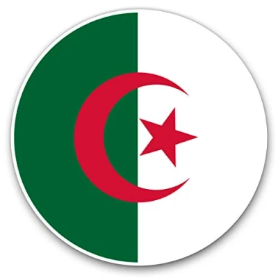 Image of 2 x Heart Stickers 10 cm Algeria Flag Map Fun Decals for Laptops,Tablets,Luggage,Scrap Booking,Fridges #9051