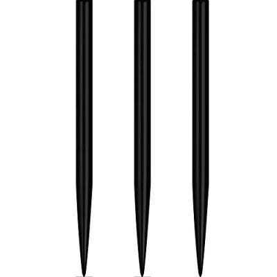 Image of Mission Darts Glide Steel Tip Dart Points Smooth Plain Spare Points, 36mm, Black (#_1xX2434)