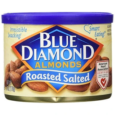 Image of Blue Diamond 02970 180ml Roasted Salted Almond Nuts (Pack of 1)