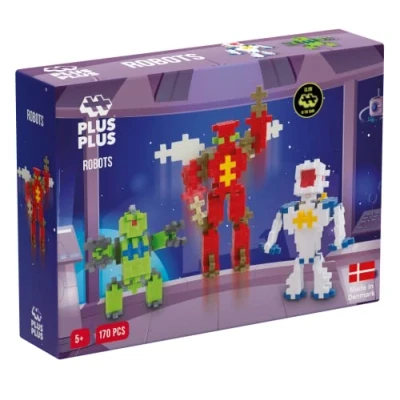 Image of Plus 9603828 Ingenious Construction Toy, Basic, Robot, Building Blocks Set, 170 Pieces, Large