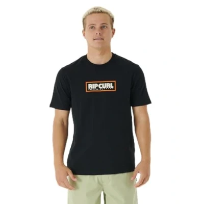 Image of Rip Curl BIG Mumma ICON TEE Unisex Print Tshirt, Size: Medium, Black