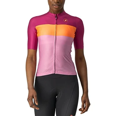 Image of CASTELLI 4522057 575 AERO PRO W JERSEY Sweatshirt Women&#039;s Pink/Coral Flash Magenta M