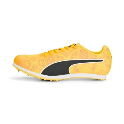 Image of PUMA Men&#039;s Evospeed Star 8 Track and Field Shoe, Sun Stream Sunset Glow Black, 12 UK