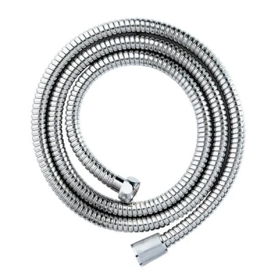 Image of Showerdrape Chrome 1.5m x 11mm Double Spiral Hose