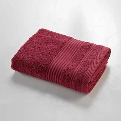 Image of Douceur d&#039;Intérieur, Hand Towel (50 x 90 cm) Tendresse Ruby, Plain Sponge