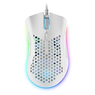 Image of MARS Gaming MMEX White, RGB Mouse, 32K DPI, Feather Cable, Optical Switches, one size