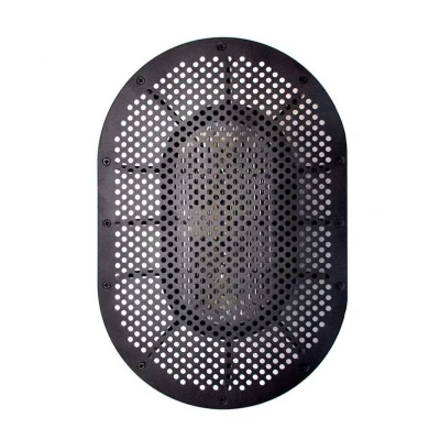 Image of DESIGN BY US Night Rider outdoor wall light, aluminium, black