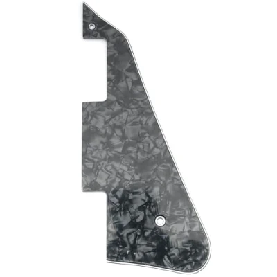 Image of Musiclily LP Guitar Pickguard Scratch Plate for USA Les Paul Modern Style Electric Guitar,4Ply Black Pearl
