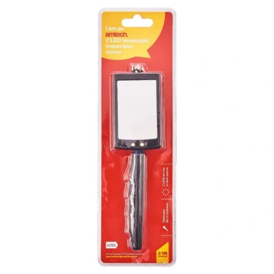 Image of Amtech S2305 2 LED telescopic inspection mirror