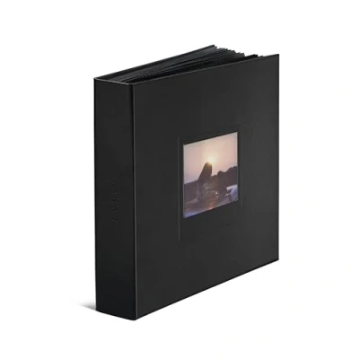 Image of Polaroid Photo Album Black Large for i Type, 600, and SX 70 instant photos, capacity 160 photos (6368)
