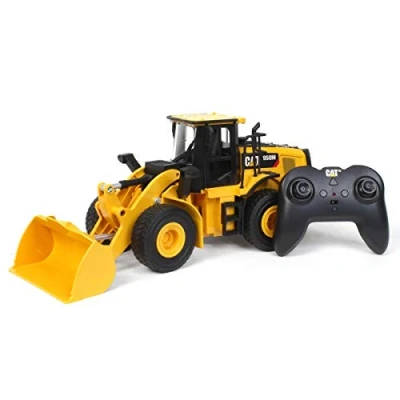 Image of Carrera RC CAT 25003 1:24 950M Wheel Loader Toy, Yellow